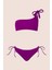 3405 Mor Tek Omuz Bikini Takımı 4
