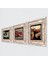Salvador Dalí Belleğin Azmi, Şahmeran, Nar Çerçeveli Taş Duvar Tablosu 3’lü Set - Dekoratif Modern Sanat, Ev ve Ofis Dekoru |TK3-1037| 2
