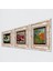 Van Gogh Arles'teki Yatak Odası, Şahmeran, Nar Taş Duvar Tablosu Çerçeveli Duvar Dekoru 3 Parça Tablo Seti Wall Art T3-1029 2