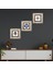 Stone Nazar Çerçeveli Taş Duvar Tablosu 3’lü Set - Dekoratif Modern Sanat, Ev ve Ofis Dekoru |TK3-1724| 1