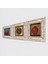 Stone Nazar Boncuğu, Bereket Duası, Nar Çerçeveli Taş Duvar Tablosu 3’lü Set - Dekoratif Modern Sanat, Ev ve Ofis Dekoru |TK3-274| 2