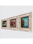 Claude Monet Sonbahar, Şahmeran, Nar Çerçeveli Taş Duvar Tablosu 3’lü Set - Dekoratif Modern Sanat, Ev ve Ofis Dekoru |TK3-1020| 2
