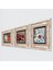 Stone Çini Sanatı Lale, Kaplumbağa Terbiyecisi, Nar Çerçeveli Taş Duvar Tablosu 3’lü Set - Dekoratif Modern Sanat, Ev ve Ofis Dekoru |TK3-1548| 2