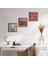 Mandala, Kelebekli Çiçek, Nar Taş Duvar Tablosu Ahşap Çerçeveli Duvar Dekoru 3 Parça Tablo Seti Wall Art W3-1179 1