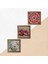 Mandala, Kelebekli Çiçek, Nar Taş Duvar Tablosu Ahşap Çerçeveli Duvar Dekoru 3 Parça Tablo Seti Wall Art W3-1179 5