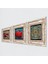 Yaşam Çiçeği, Nar Taş Duvar Tablosu Çerçeveli Duvar Dekoru 3 Parça Tablo Seti Wall Art T3-824 2