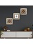 Stone Nazar Çerçeveli Taş Duvar Tablosu 3’lü Set - Dekoratif Modern Sanat, Ev ve Ofis Dekoru |TK3-1733| 1