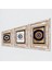 Stone Nazar Çerçeveli Taş Duvar Tablosu 3’lü Set - Dekoratif Modern Sanat, Ev ve Ofis Dekoru |TK3-1733| 2