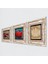 Lotus Çiçeği, Nar Taş Duvar Tablosu Çerçeveli Duvar Dekoru 3 Parça Tablo Seti Wall Art T3-820 2