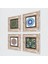 Nazar, Hayat Ağacı, Mandala, Yaşam Çiçeği Taş Duvar Tablosu Çerçeveli Duvar Dekoru 4 Parça Tablo Seti Wall Art T4-1003 2