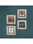 Stone Nazar, Sri Yantra, Nar, Nar Ağacı Çerçeveli Taş Duvar Tablosu 4’lü Set - Dekoratif Modern Sanat, Ev ve Ofis Dekoru |TK4-1010| 4