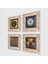 Yaşam Çiçeği, Semazen, İhlas Suresi, Nazar Taş Duvar Tablosu Çerçeveli Duvar Dekoru 4 Parça Tablo Seti Wall Art T4-649 2