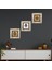Stone Nazar Çerçeveli Taş Duvar Tablosu 3’lü Set - Dekoratif Modern Sanat, Ev ve Ofis Dekoru |TK3-1736| 1