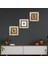 Stone Nazar Çerçeveli Taş Duvar Tablosu 3’lü Set - Dekoratif Modern Sanat, Ev ve Ofis Dekoru |TK3-1739| 1