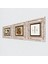Vintage Çiçek, Vav, Elif Taş Duvar Tablosu Çerçeveli Duvar Dekoru 3 Parça Tablo Seti Wall Art T3-640 2