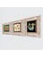 Lotus Çiçeği, Lale Ebru Sanatı, Şahmeran Taş Duvar Tablosu Çerçeveli Duvar Dekoru 3 Parça Tablo Seti Wall Art T3-658 2