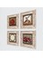 Sri Yantra, Hayat Ağacı, Nar Taş Duvar Tablosu Çerçeveli Duvar Dekoru 4 Parça Tablo Seti Wall Art T4-651 2