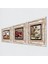 Kelebekli Çiçek, Semazen, Nar Taş Duvar Tablosu Çerçeveli Duvar Dekoru 3 Parça Tablo Seti Wall Art T3-849 2
