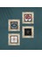 Stone Nazar, Sri Yantra, Hayat Ağacı, Nar Ağacı Çerçeveli Taş Duvar Tablosu 4’lü Set - Dekoratif Modern Sanat, Ev ve Ofis Dekoru |TK4-1019| 4