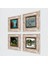 Monet Sonbahar, Gül Çiçekli Kemer, Bahçedeki Kadın, Gün Doğumu Taş Duvar Tablosu Çerçeveli Duvar Dekoru 4 Parça Tablo Seti Wall Art T4-1177 2
