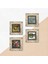 Monet Japon Kostümü, Bahçede, Gül Çiçekli Kemer, Gün Doğumu Çerçeveli Taş Duvar Tablosu 4’lü Set - Dekoratif Modern Sanat, Ev ve Ofis Dekoru |TK4-1180| 5
