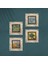 Stone Van Gogh, Claude Monet Çerçeveli Taş Duvar Tablosu 4’lü Set - Dekoratif Modern Sanat, Ev ve Ofis Dekoru |TK4-1187| 4