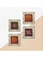 Stone Sri Yantra, Mandala, Desen Çerçeveli Taş Duvar Tablosu 4’lü Set - Dekoratif Modern Sanat, Ev ve Ofis Dekoru |TK4-1358| 5