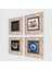 Stone Nazar, Şahmeran Çerçeveli Taş Duvar Tablosu 4’lü Set - Dekoratif Modern Sanat, Ev ve Ofis Dekoru |TK4-1533| 2