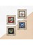 Stone Nazar, Kuş, Şahmeran Çerçeveli Taş Duvar Tablosu 4’lü Set - Dekoratif Modern Sanat, Ev ve Ofis Dekoru |TK4-1538| 5