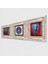 Nazar, Fil, Nar Taş Duvar Tablosu Çerçeveli Duvar Dekoru 3 Parça Tablo Seti Wall Art T3-85 2
