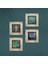 Van Gogh Yıldızlı Gece, Badem Ağacı, İrisler, Otoportre Çerçeveli Taş Duvar Tablosu 4’lü Set - Dekoratif Modern Sanat, Ev ve Ofis Dekoru |TK4-01| 4