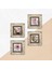 Gül, Kelebekli Çiçek Çerçeveli Taş Duvar Tablosu 4’lü Set - Dekoratif Modern Sanat, Ev ve Ofis Dekoru |TK4-1366| 5
