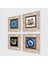 Stone Nazar, Şahmeran Çerçeveli Taş Duvar Tablosu 4’lü Set - Dekoratif Modern Sanat, Ev ve Ofis Dekoru |TK4-1534| 2