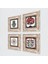 Lale, Sri Yantra, Nar Ağacı, Fatma Ana Eli (Hamsa) Taş Duvar Tablosu Çerçeveli Duvar Dekoru 4 Parça Tablo Seti Wall Art T4-1015 2