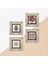 Lale, Sri Yantra, Nar Ağacı, Fatma Ana Eli (Hamsa) Taş Duvar Tablosu Çerçeveli Duvar Dekoru 4 Parça Tablo Seti Wall Art T4-1015 5