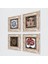 Sri Yantra, Çingene Kızı Mozaiği, Çini Sanatı, Nar Ağacı Taş Duvar Tablosu Çerçeveli Duvar Dekoru 4 Parça Tablo Seti Wall Art T4-276 2