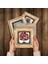 Sri Yantra, Çingene Kızı Mozaiği, Çini Sanatı, Nar Ağacı Taş Duvar Tablosu Çerçeveli Duvar Dekoru 4 Parça Tablo Seti Wall Art T4-276 3