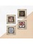 Sri Yantra, Çingene Kızı Mozaiği, Çini Sanatı, Nar Ağacı Taş Duvar Tablosu Çerçeveli Duvar Dekoru 4 Parça Tablo Seti Wall Art T4-276 5