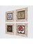 Sri Yantra, Mozaik, Çini Sanatı, Nar Ağacı Taş Duvar Tablosu Çerçeveli Duvar Dekoru 4 Parça Tablo Seti Wall Art T4-277 2