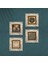 Yaşam Çiçeği, Semazen, Lotus Çiçeği, Nazar Taş Duvar Tablosu Çerçeveli Duvar Dekoru 4 Parça Tablo Seti Wall Art T4-638 4