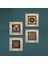 Yaşam Çiçeği, Semazen, Sri Yantra, Nazar Taş Duvar Tablosu Çerçeveli Duvar Dekoru 4 Parça Tablo Seti Wall Art T4-643 4