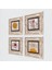 Gül Çiçek, Minimalist Taş Duvar Tablosu Çerçeveli Duvar Dekoru 4 Parça Tablo Seti Wall Art T4-1365 2