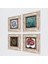 Sri Yantra, Van Gogh Badem Ağacı, Çini Sanatı, Nar Ağacı Taş Duvar Tablosu Çerçeveli Duvar Dekoru 4 Parça Tablo Seti Wall Art T4-274 2