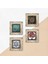Sri Yantra, Van Gogh Badem Ağacı, Çini Sanatı, Nar Ağacı Taş Duvar Tablosu Çerçeveli Duvar Dekoru 4 Parça Tablo Seti Wall Art T4-274 5