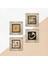 Hiç, Vav Taş Duvar Tablosu Çerçeveli Duvar Dekoru 4 Parça Tablo Seti Wall Art T4-1376 5