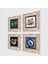 Stone Nazar, Şahmeran Çerçeveli Taş Duvar Tablosu 4’lü Set - Dekoratif Modern Sanat, Ev ve Ofis Dekoru |TK4-1537| 2