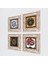 Sri Yantra, Nazar, Çini Sanatı, Nar Ağacı Taş Duvar Tablosu Çerçeveli Duvar Dekoru 4 Parça Tablo Seti Wall Art T4-281 2
