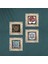 Mandala, Sri Yantra, Çini Sanatı, Nar Ağacı Taş Duvar Tablosu Çerçeveli Duvar Dekoru 4 Parça Tablo Seti Wall Art T4-289 4