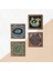 Mandala, Nazar, Yaşam Çiçeği, Şahmeran Taş Duvar Tablosu Ahşap Çerçeveli Duvar Dekoru 4 Parça Tablo Seti Wall Art W4-780 5