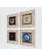 Nazar, Şahmeran, Hayat Ağacı Çerçeveli Taş Duvar Tablosu 4’lü Set - Dekoratif Modern Sanat, Ev ve Ofis Dekoru |TK4-1552| 2